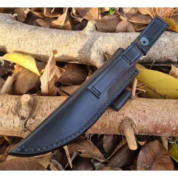 J&V Ibex N690 Maserbirkenholz Braun inkl. Lederscheide