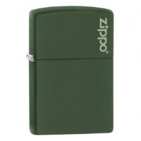 Zippo gr&uuml;n matt mit Zippo Logo