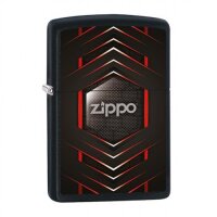 ZIPPO schwarz matt Metal Design