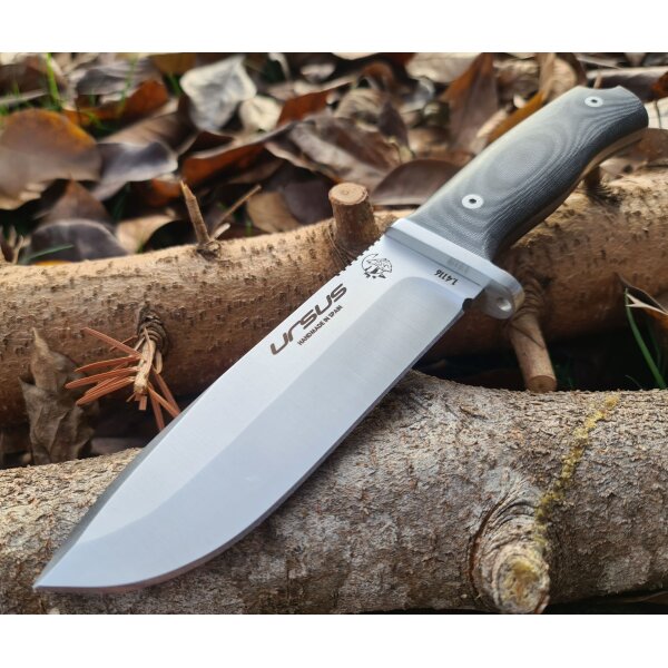 J&V Ursus 4116 Micarta Schwarz inkl. Lederscheide