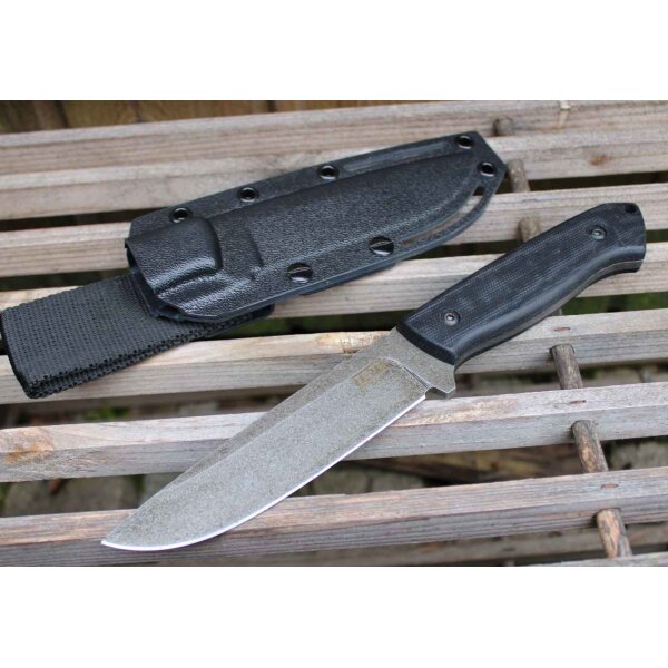 ZA-PAS Fahrtenmesser ULTRA OUTDOOR G10 STONEWASH aus O2 Kohlenstoffstahl