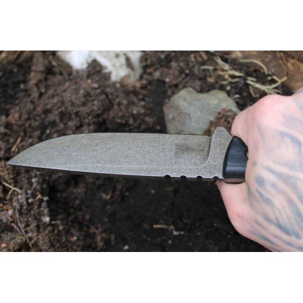 ZA-PAS Fahrtenmesser ULTRA OUTDOOR G10 STONEWASH aus O2 Kohlenstoffstahl