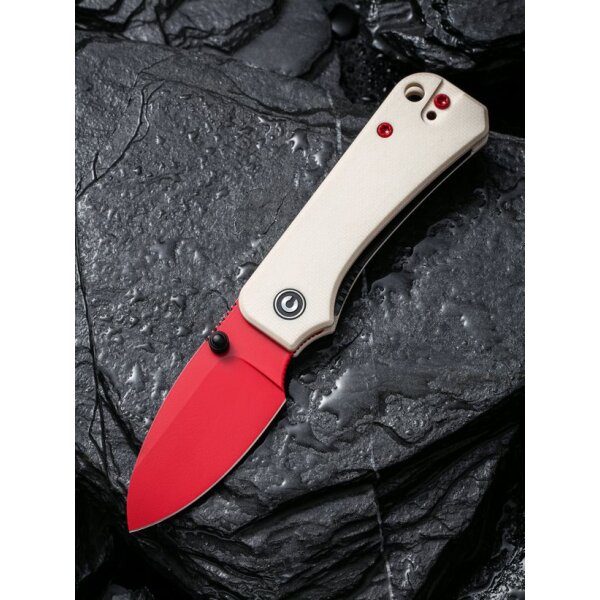 CIVIVI Baby Banter C19068S-7 Red Nitro-V Stahl Ivory G10