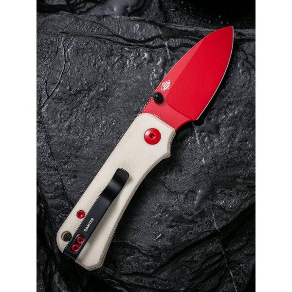 CIVIVI Baby Banter C19068S-7 Red Nitro-V Stahl Ivory G10