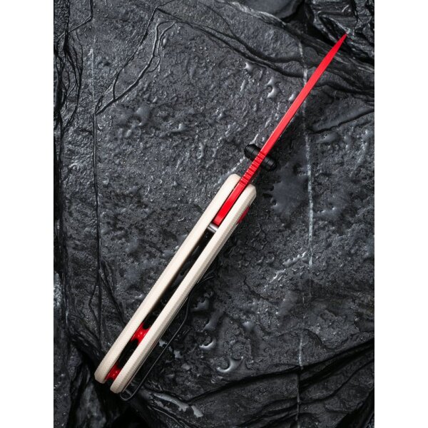 CIVIVI Baby Banter C19068S-7 Red Nitro-V Stahl Ivory G10