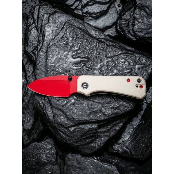 CIVIVI Baby Banter C19068S-7 Red Nitro-V Stahl Ivory G10