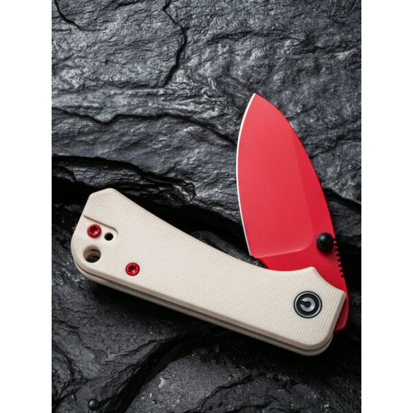 CIVIVI Baby Banter C19068S-7 Red Nitro-V Stahl Ivory G10