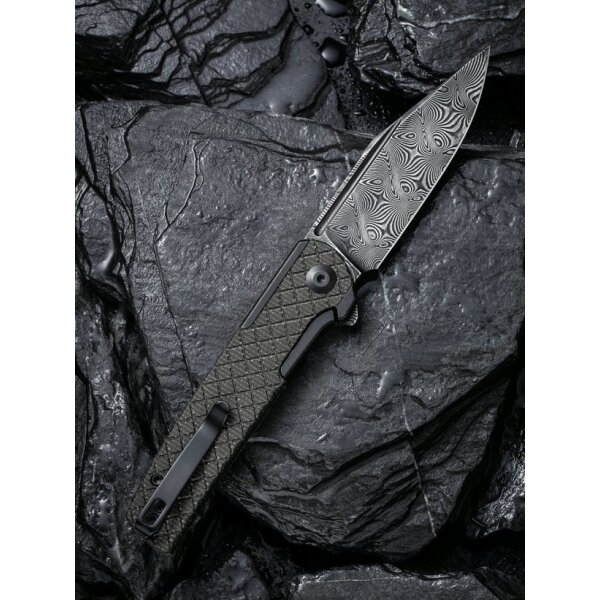 CIVIVI Cachet C20041B-DS1 Damast Flipper Canvas Micarta