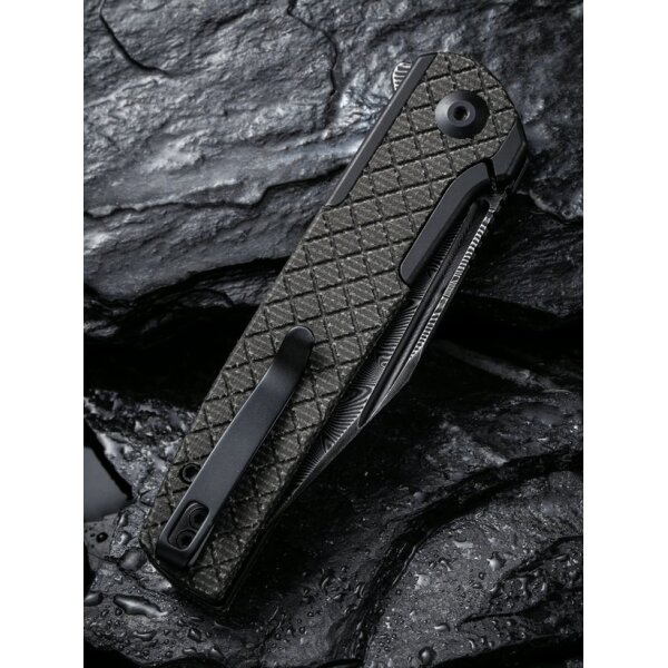 CIVIVI Cachet C20041B-DS1 Damast Flipper Canvas Micarta