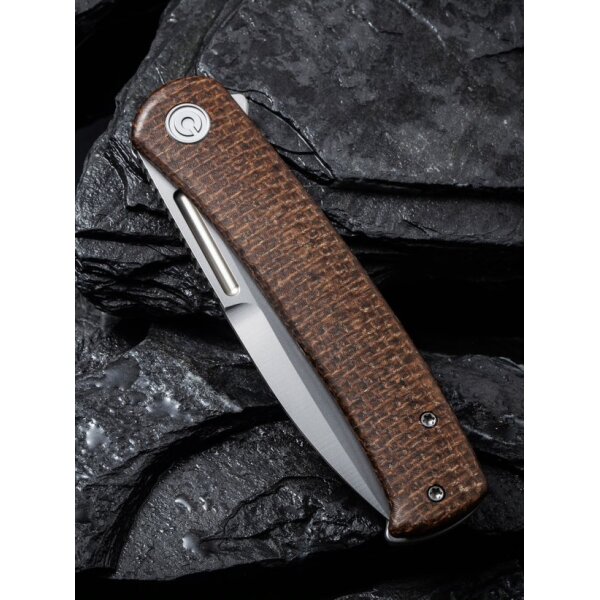 CIVIVI Cetos C21025B-1 Flipper Brown Micarta