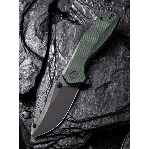 CIVIVI ODD 22 C21032-2 Flipper Canvas Micarta Green