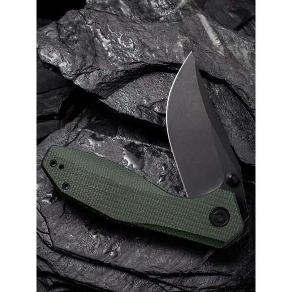 CIVIVI ODD 22 C21032-2 Flipper Canvas Micarta Green
