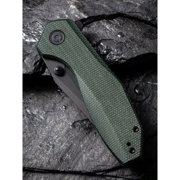 CIVIVI ODD 22 C21032-2 Flipper Canvas Micarta Green