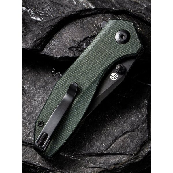 CIVIVI ODD 22 C21032-2 Flipper Canvas Micarta Green