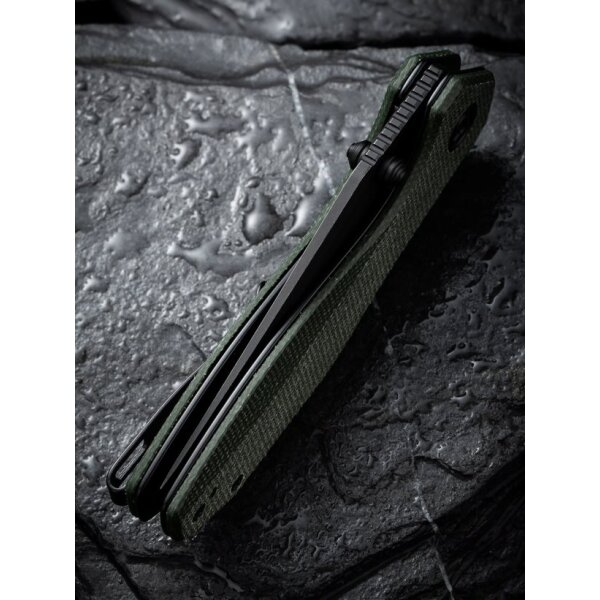CIVIVI ODD 22 C21032-2 Flipper Canvas Micarta Green