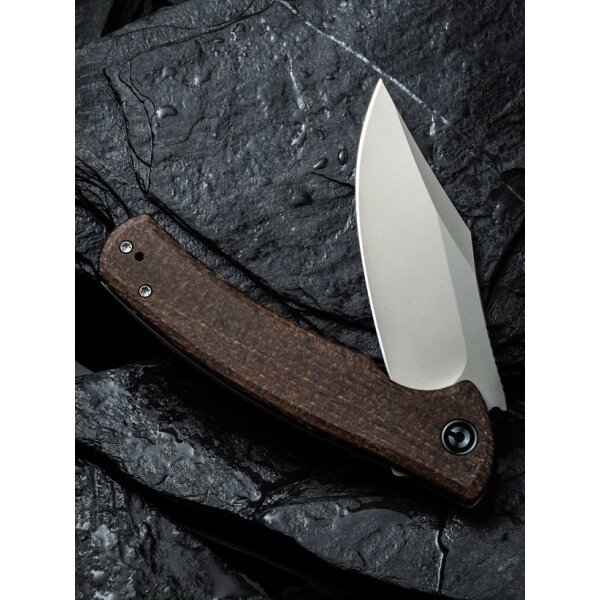 CIVIVI Sinisys C20039-2 Flipper Burlap Micarta Framelock