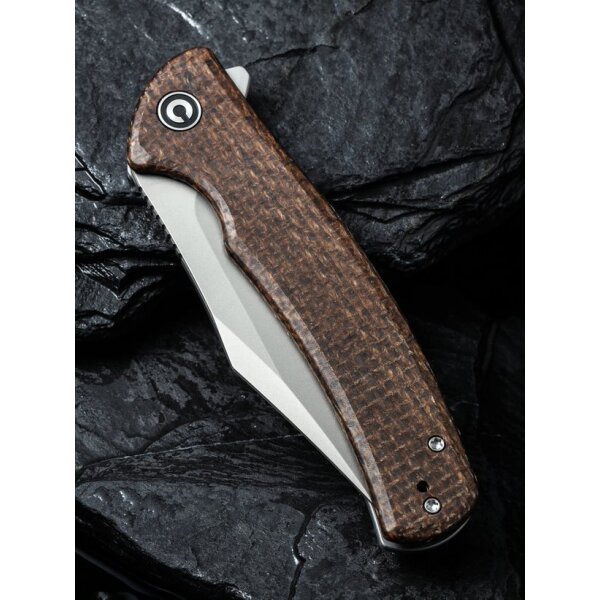 CIVIVI Sinisys C20039-2 Flipper Burlap Micarta Framelock