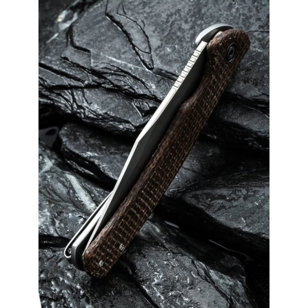 CIVIVI Sinisys C20039-2 Flipper Burlap Micarta Framelock