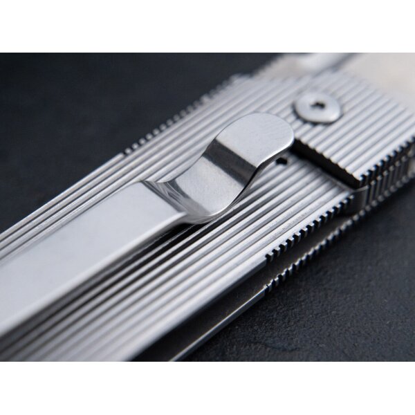 Böker Plus Baby X Sheepfoot Flipper babyx D2 Stahl Edelstahlgriff Framelock Darriel Caston Design