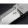 Böker Plus Baby X Sheepfoot Flipper babyx D2 Stahl Edelstahlgriff Framelock Darriel Caston Design