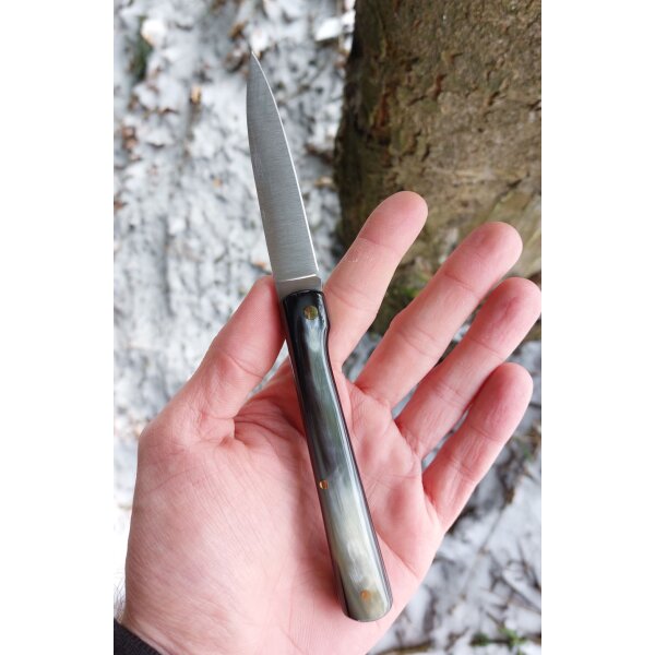 Cudeman Vendetta MoVa Stahl Taschenmesser Stierhorn Griff