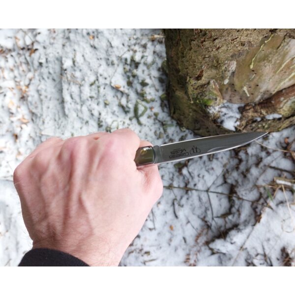 Cudeman Vendetta MoVa Stahl Taschenmesser Stierhorn Griff