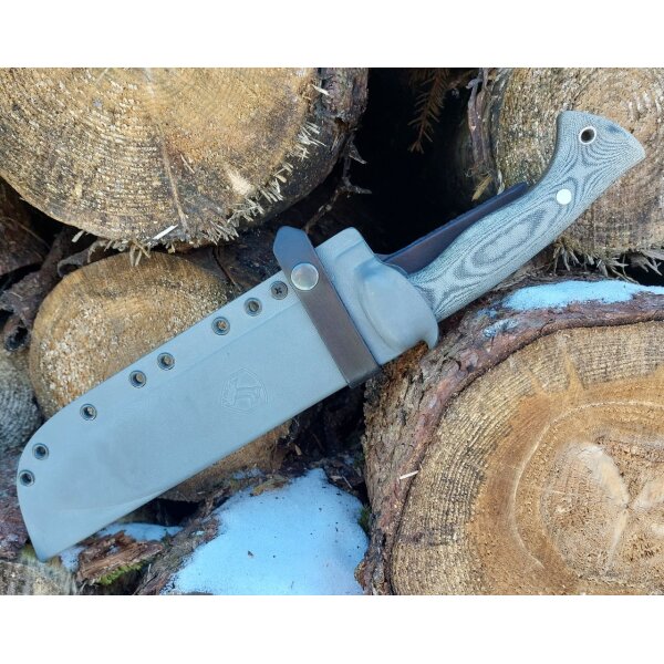 Condor Balam Knife 1075 Micarta Grau inkl. Kydexscheide