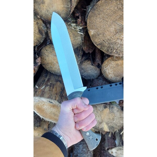 Condor Balam Knife 1075 Micarta Grau inkl. Kydexscheide