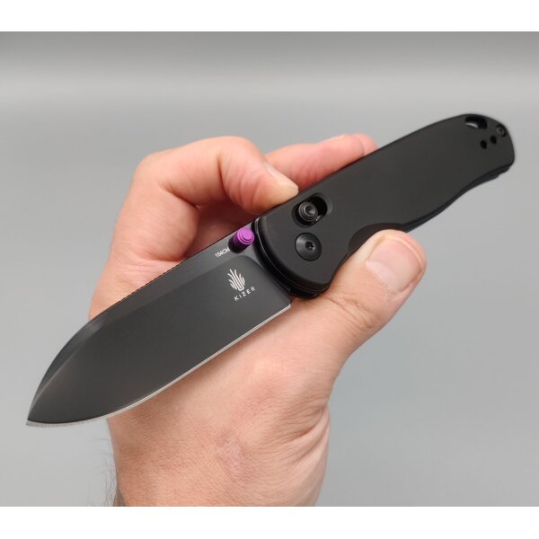 Kizer DROP BEAR Clutch Lock Folder all Black