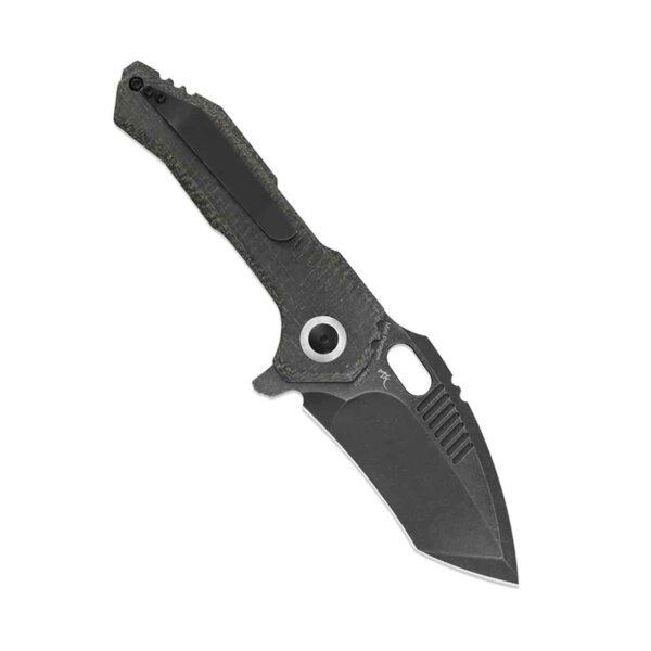KIZER Messer MINI PARAGON Micarta Tanto 154CM Stahl Black Micarta