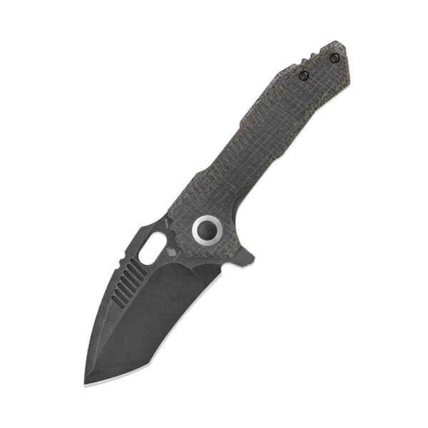 KIZER Messer MINI PARAGON Micarta Tanto 154CM Stahl Black Micarta
