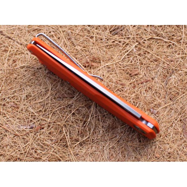 Real Steel Luna Lite orange Messer Taschenmesser Slipjoint Folder D2 Stahl