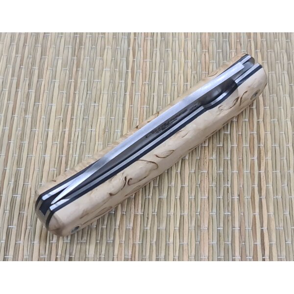 J&V Forester Campera Abedul Messer Taschenmesser Maserbirke Griff VG10 Damast