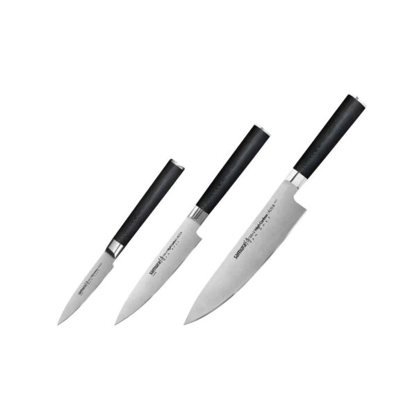Samura Mo-V Chefs Essentials Kochmesserset 3 Küchenmesser