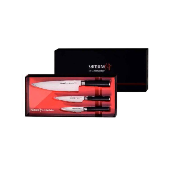 Samura Mo-V Chefs Essentials Kochmesserset 3 Küchenmesser