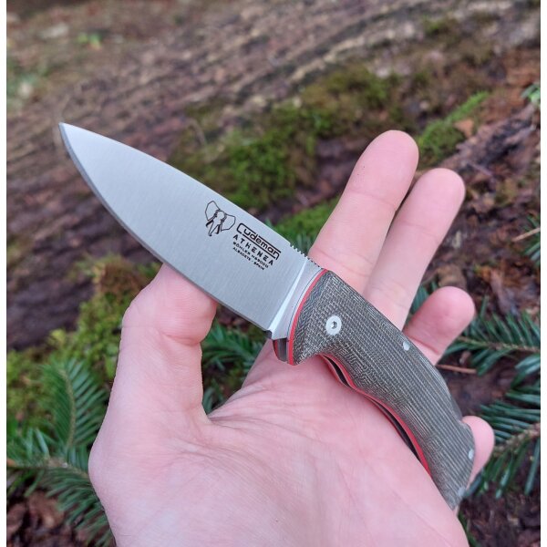 Cudeman ATHENEA 345-F Backlock Canvas Micarta