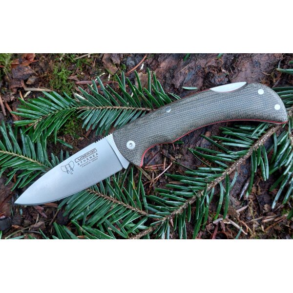 Cudeman ATHENEA 345-F Backlock Canvas Micarta