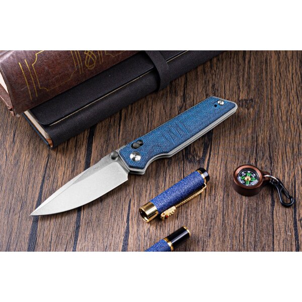 Real Steel RSK Sacra Denim Micarta