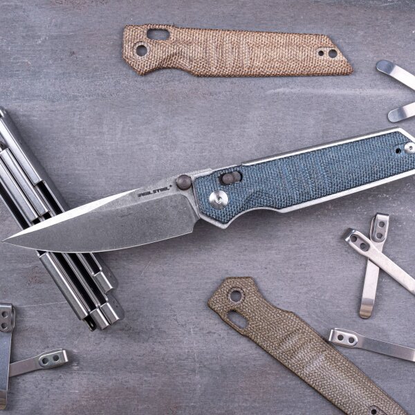 Real Steel RSK Sacra Denim Micarta