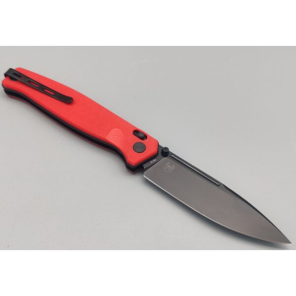 Real Steel RSK Messer HUGINN red / black G10