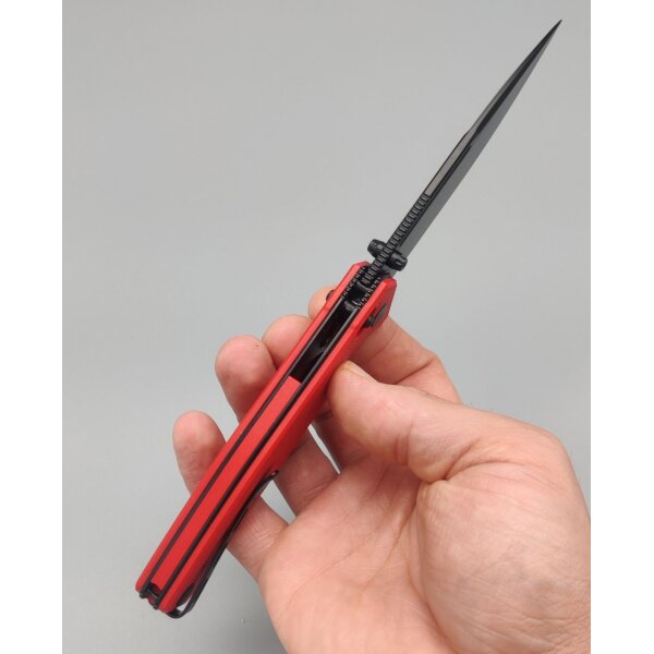 Real Steel RSK Messer HUGINN red / black G10