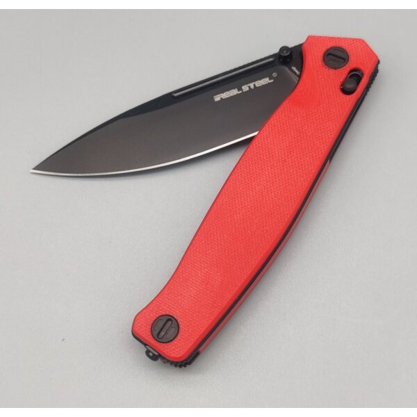 Real Steel RSK Messer HUGINN red / black G10