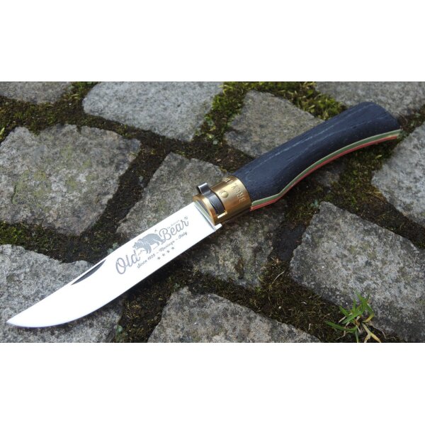 Antonini OLD BEAR TRICOLORE Messer Taschenmesser 420 Stahl Walnussholz 4 Größen XL-01OB019