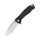 QSP Knife Raven Black 2 tone satin finish Taschenmesser