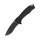 QSP Knife Raven Black D2 Stahl G10 Griff