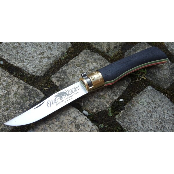 Antonini OLD BEAR TRICOLORE Messer Taschenmesser 420 Stahl Walnussholz 4 Größen L-01OB018