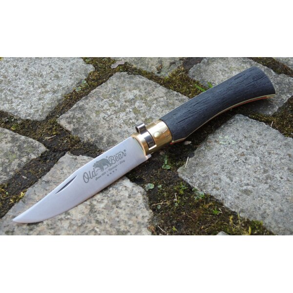 Antonini OLD BEAR TRICOLORE Messer Taschenmesser 420 Stahl Walnussholz 4 Größen M-01OB017