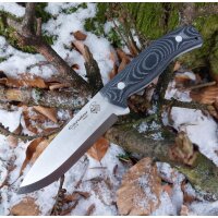 J&V Condor TRF 4116 Micarta Schwarz inkl. Lederscheide