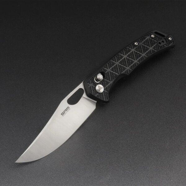 SRM Knives 9201-PB Retreiver Messer 8Cr13MoV Folder schwarz Ambi-Lock
