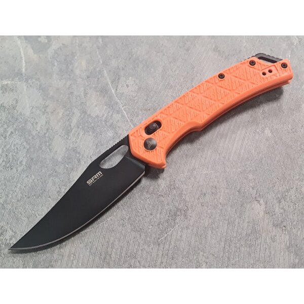 SRM Knives 9201-PJ Messer 8Cr13MoV Flipper orange Ambi-Lock
